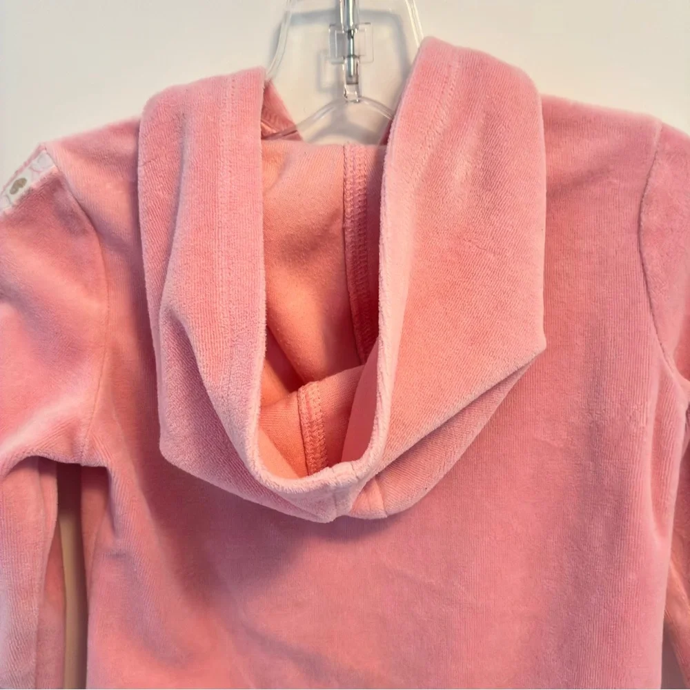 Juicy Couture Kids Toddler Girl Velour Zip-Up Hoodie Pink Size 3T
